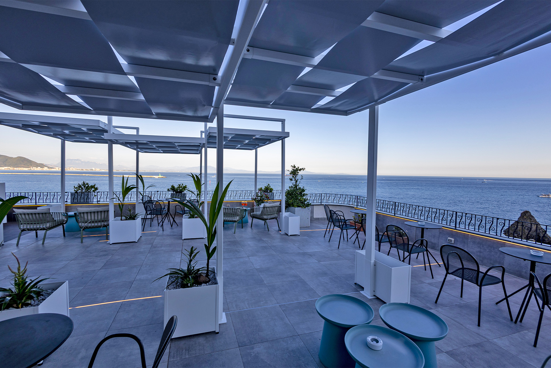 Vista panoramica sul mare dall'Hotel & Ristorante La Lucertola